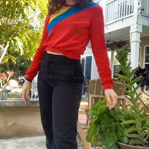 cropped sweater-ish top😍